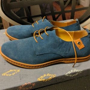 Mens blue dress shoes